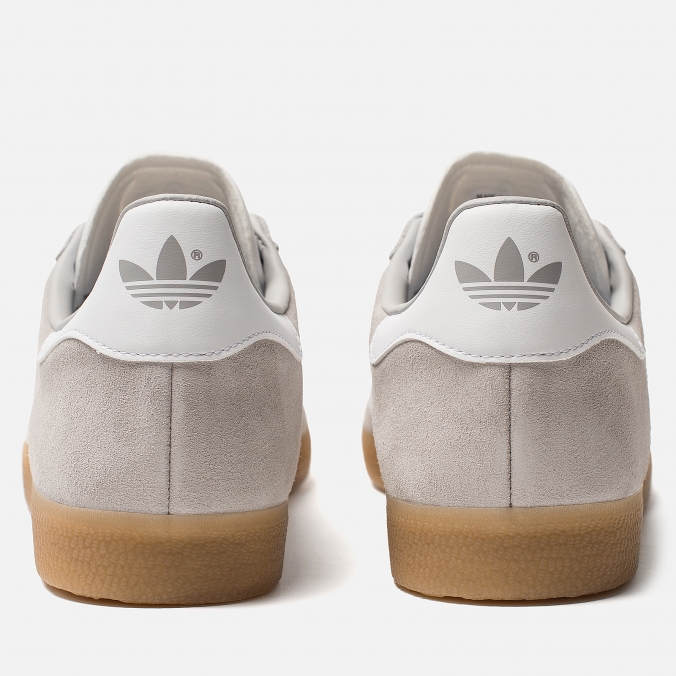 Adidas gazelle grey two on sale