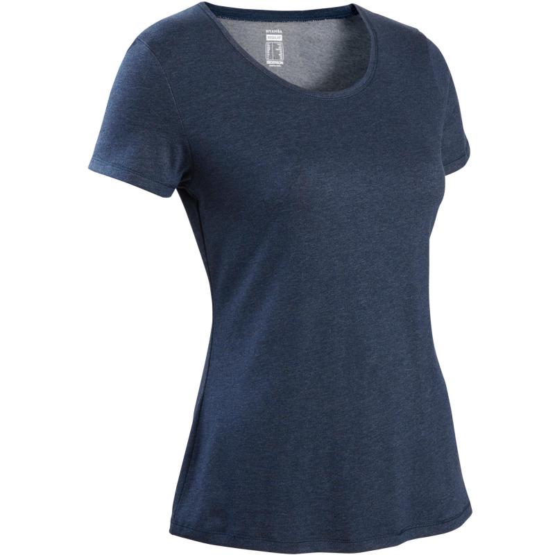 Футболка прямая женская 500 Cotton Cloud Blue Jay Basics